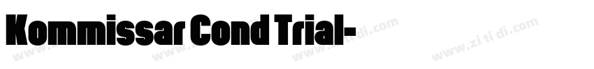 Kommissar Cond Trial字体转换